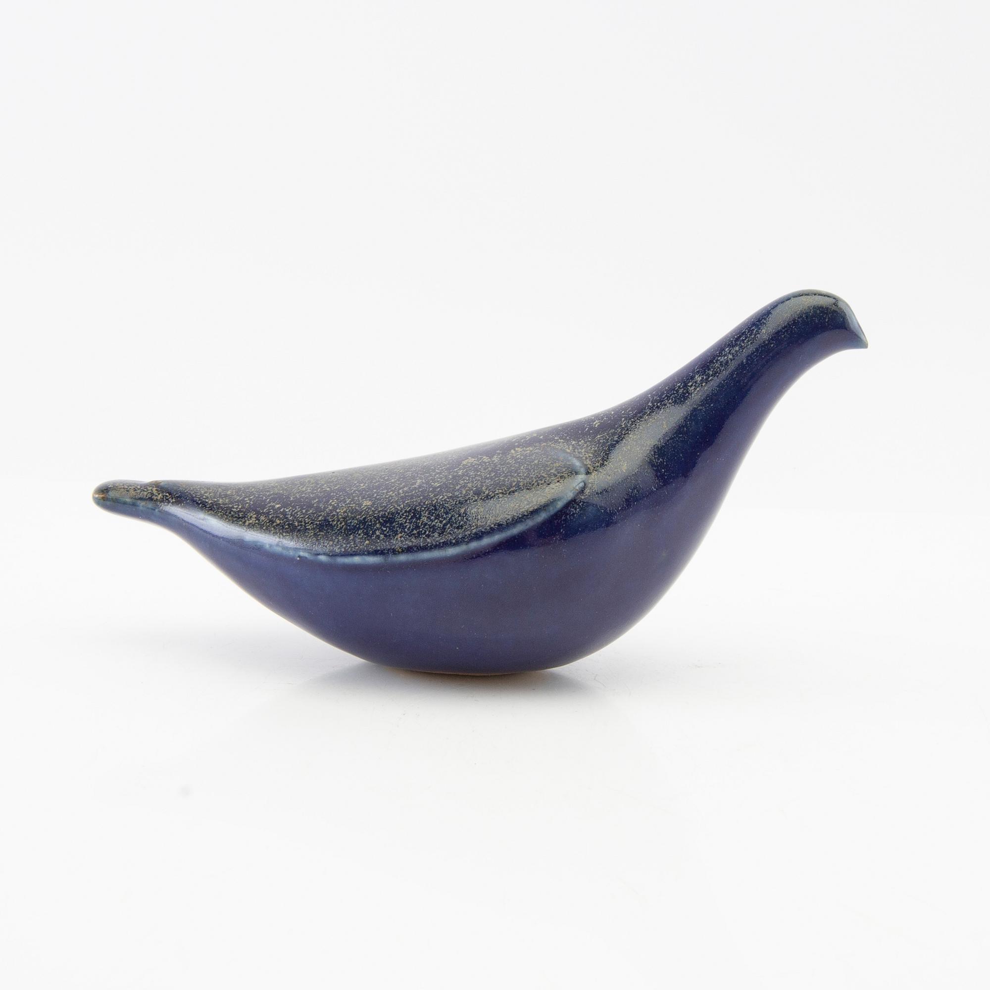 Ulla & Gustav Kraitz, fågel, stengods, signerad.