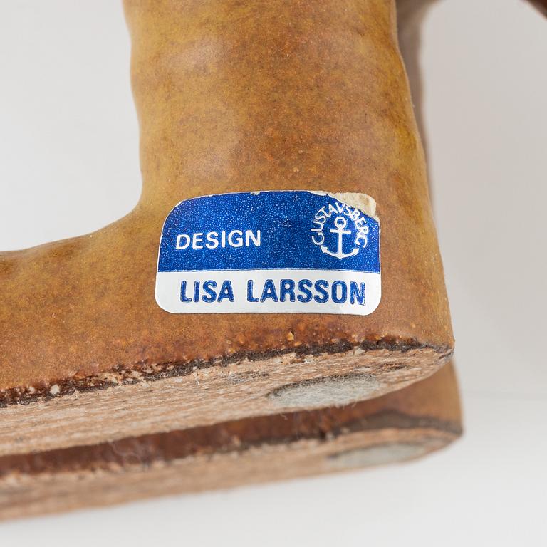 Lisa Larson, figurin i två delar, stengods, Gustavsberg. "Känguru", i produktion 1966-1979.