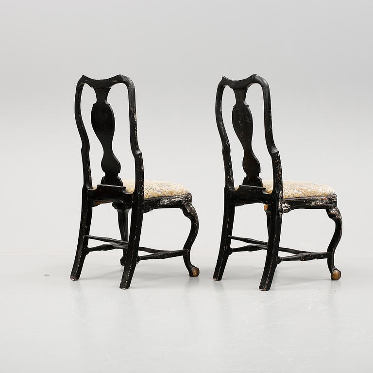 STOLAR, ett par, barock, 1700-tal.