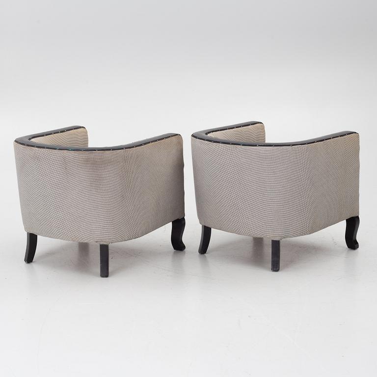A pair of armchairs, first half of the 20th century.
