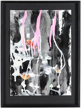 KATARINA NORLING, gouache och collage. Signerad och daterad 2006 a tergo.