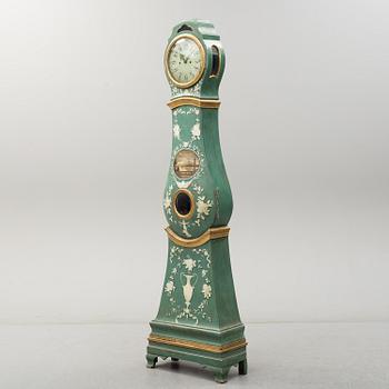 A Swedish Rococo longcase clock, second half of the 18th century.