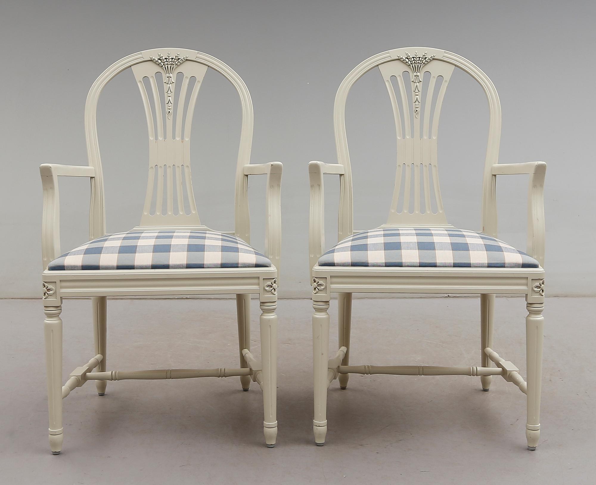 MATGRUPP, 7 delar, gustaviansk stil, 1900-talets andra hälft.