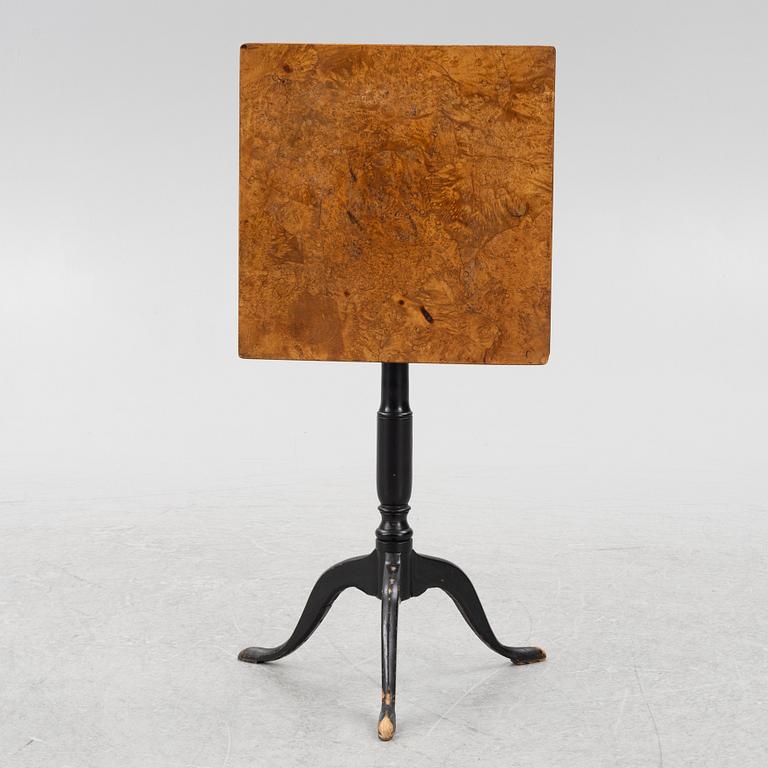 Folding table, 19th century.