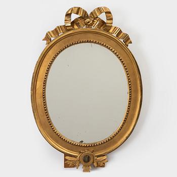 A Gustavian mirror sconce, late 18th century.