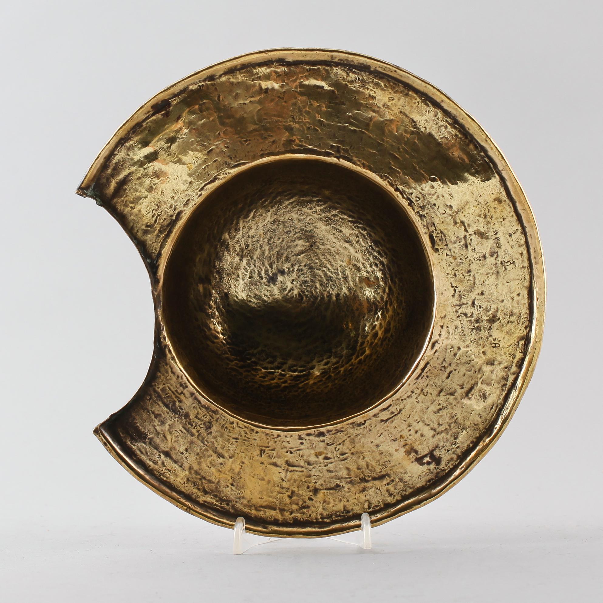 BARBERARSKÅL, mässing, 1700-/1800-tal.