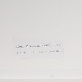 Hans Hammarskiöld, "Richard botar huvudvärk", 1965.