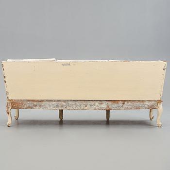 Soffa, Sverige, 1700-talets andra hälft, Rokoko.