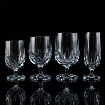 A swedish glass service, Gerda Strömberg, 'Håtuna', Strömbergshyttan, (85 pc).