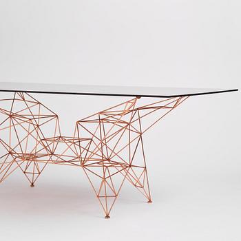 Tom Dixon, a "Pylon Dining Table", Tom Dixon Studio, London, post 2014.