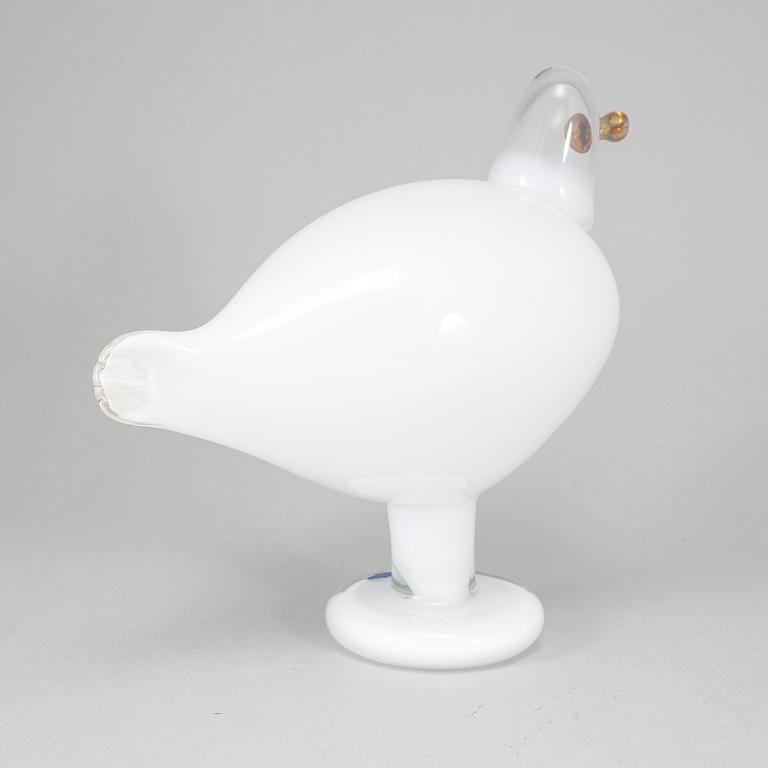 OIVA TOIKKA, lasilintu, signeerattu O. Toikka Nuutajärvi.