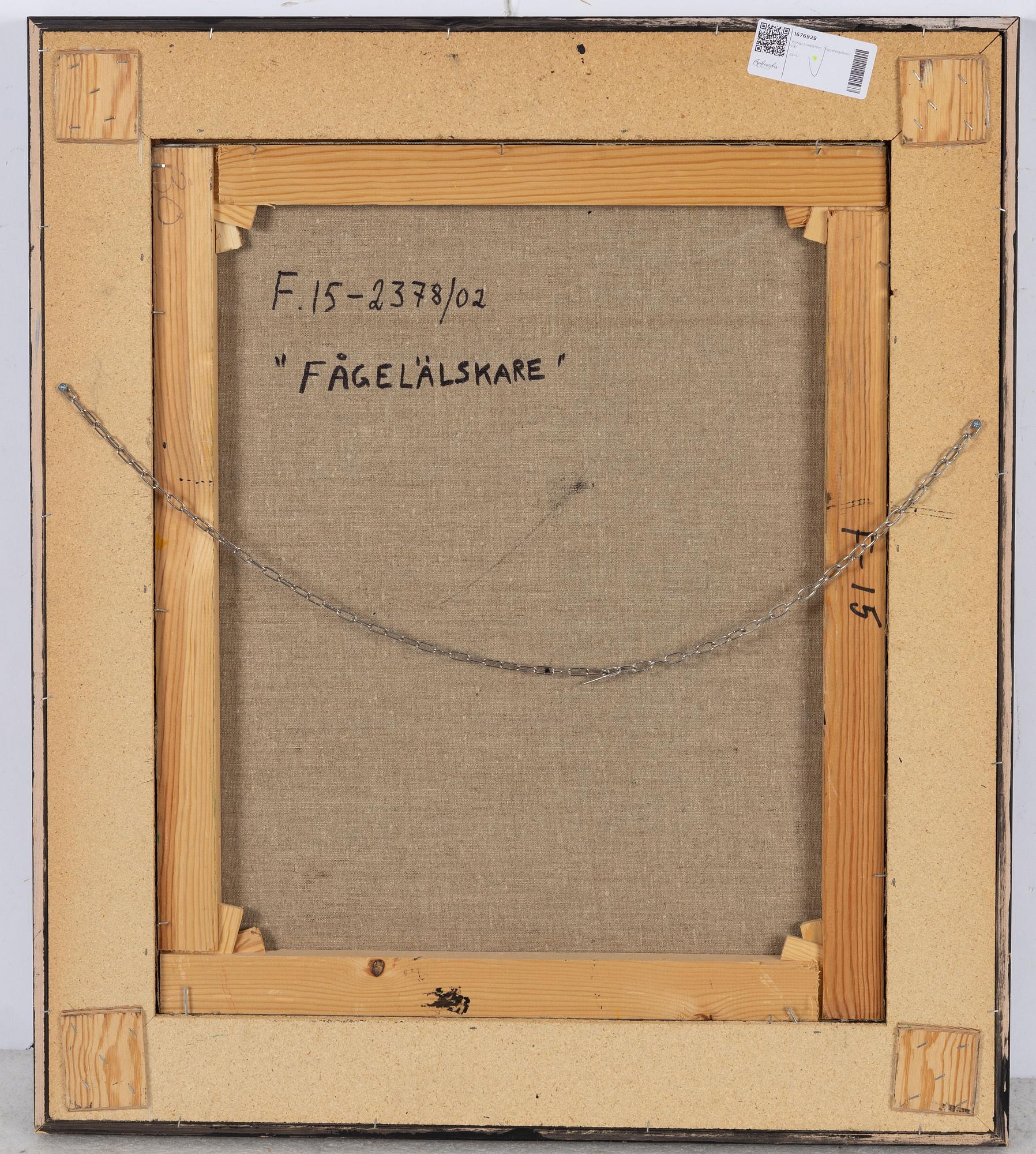 Bengt Lindström, "Fågelälskare".