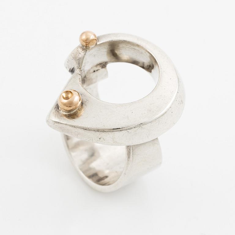 Sven-Erik Högberg, ring, sterlinsgsilver, Göteborg 1992.