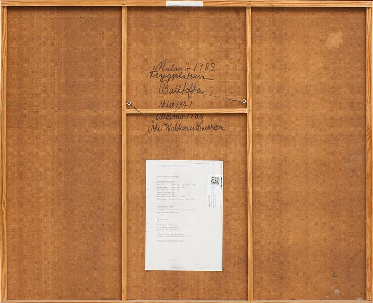 ÅKE WALDEMAR LARSSON, olja på duk, signerad, a tergo daterad 1983.