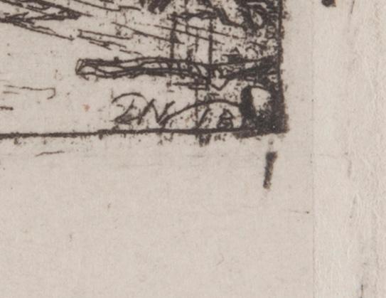 DAVID WILKIE, etsning, plåtsignering.