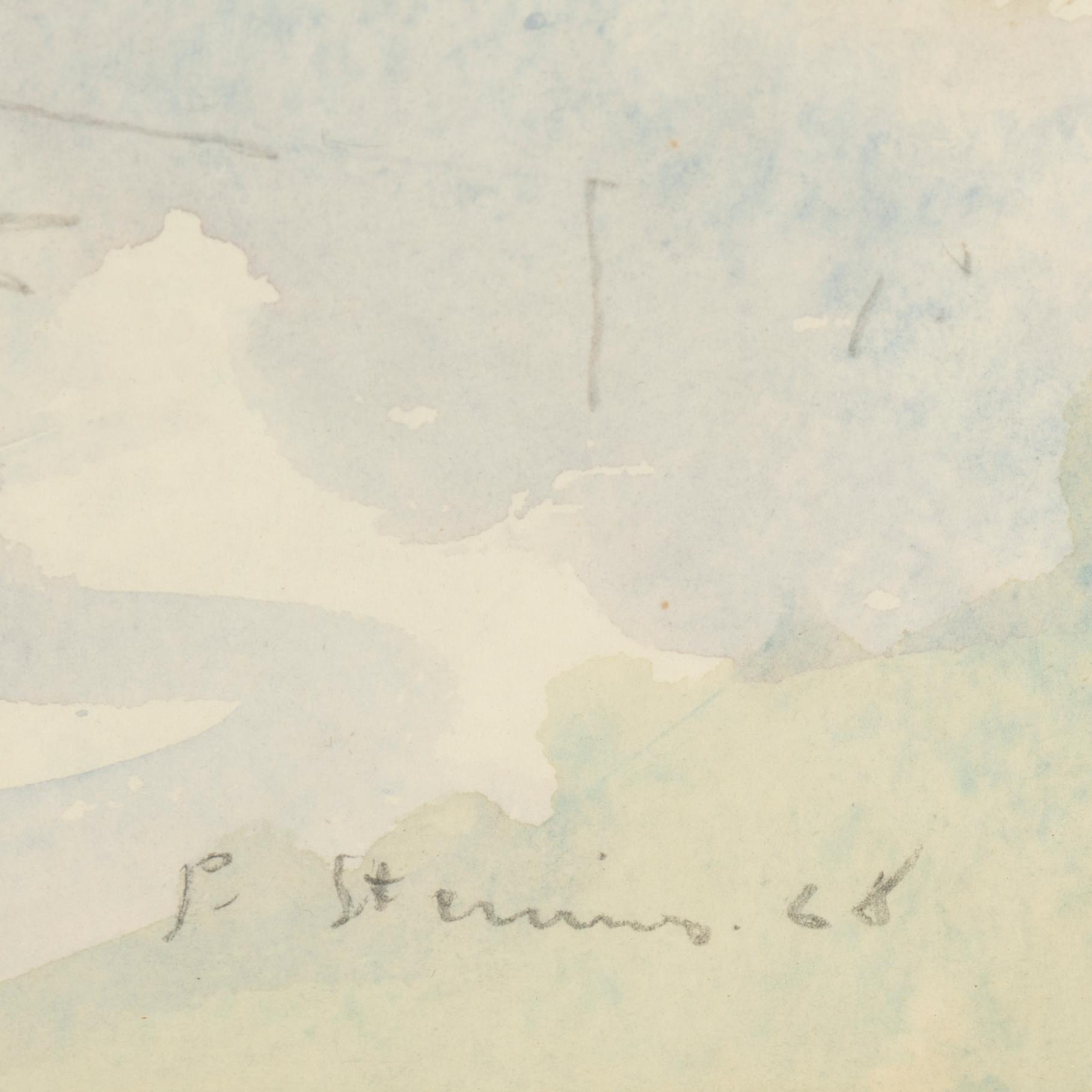 PER STENIUS, mixed media, signed and dated P. Stenius 68.