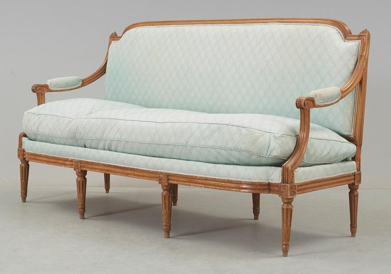 SOFFA, gustaviansk-stil, 1800-tal.