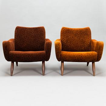 Kurt Hvitsjö, a par of mid-20th century '461' armchairs for Isku.