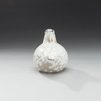 FIGURIN, glas, signerad Oiva Toikka, Nuutajärvi, 1900-talets slut.