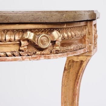 Konsolbord, Stockholmsarbete, 1700-talets slut, Gustavianskt.