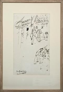 Ernst Josephson · ERNST JOSEPHSON, tuschteckning, sign.