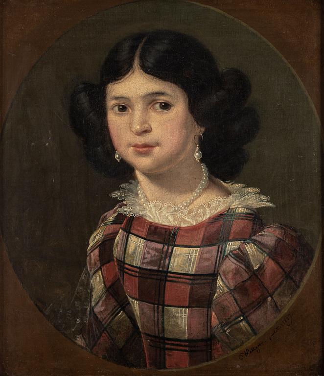 OTTO WALLGREN, oil on relined canvas, signed and dated O. Wallgren pinxit 1829.