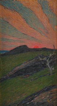 923. Karl Nordström, "Sunset, Bohuslän".