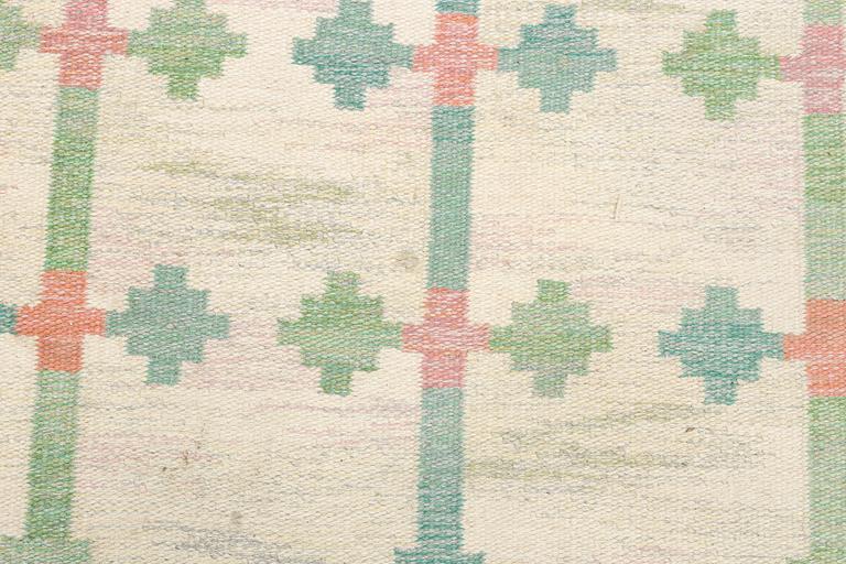 Judith Johansson, matta, "Tulpaner" rölakan, ca 265 x 200 cm, signerad JJ,