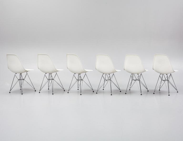 Charles & Ray Eames, stolar, 6 st, "Plastic chair", Vitra, 2006.