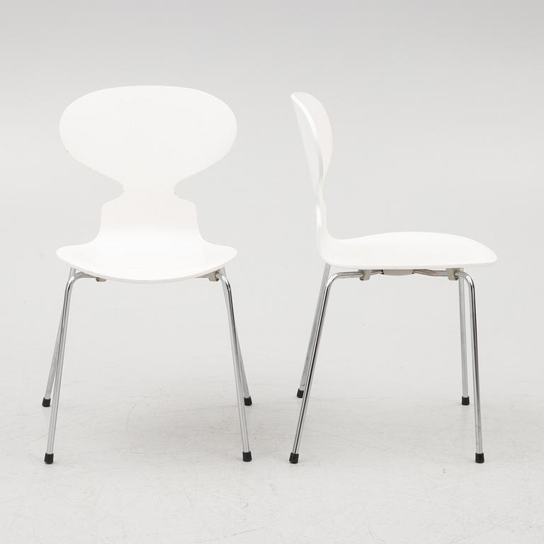 Arne Jacobsen, chairs, 6 pcs, "The Ant", Fritz Hansen, Denmark, 2004.