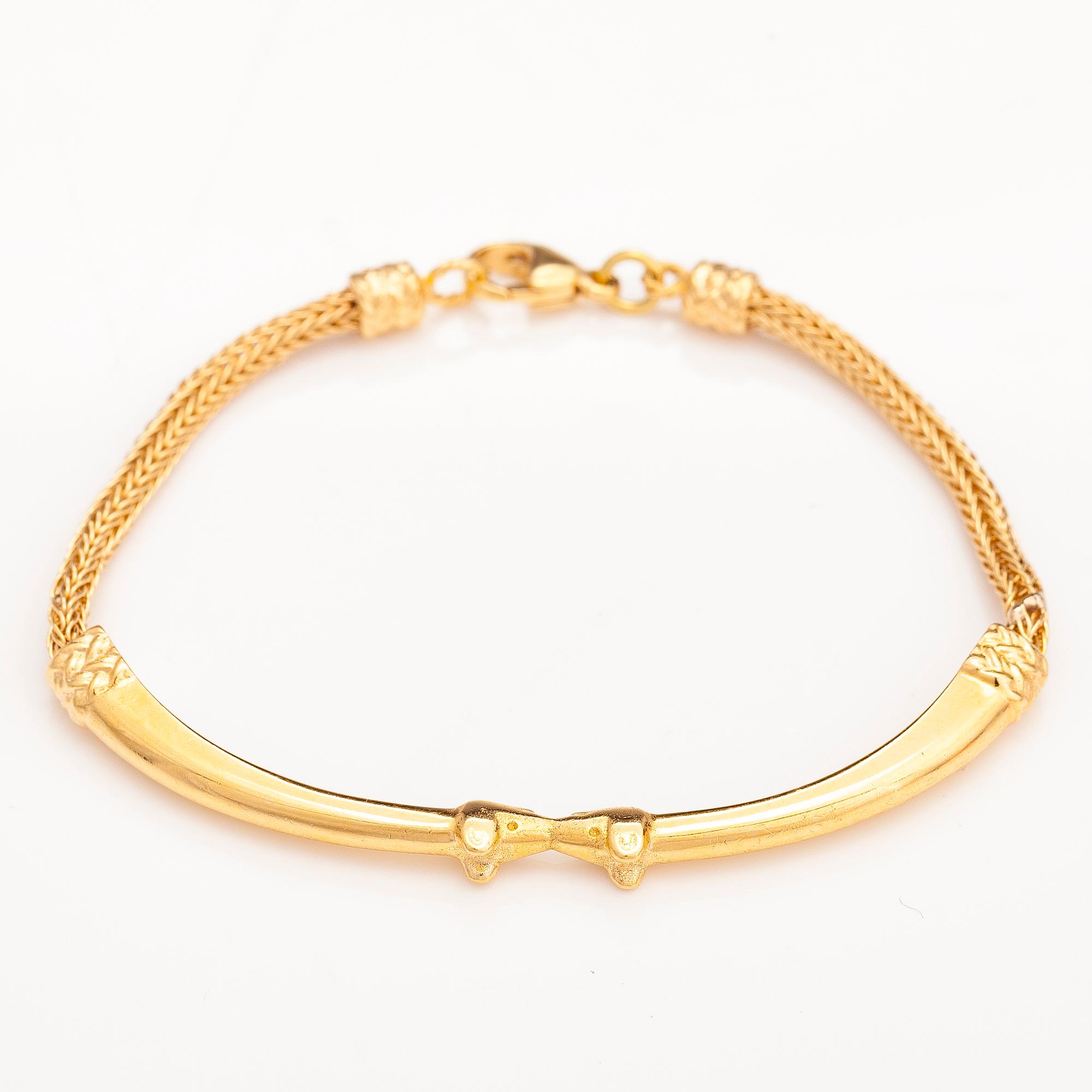 An 18K gold bracelet "Moose head", Kalevala koru 1999.