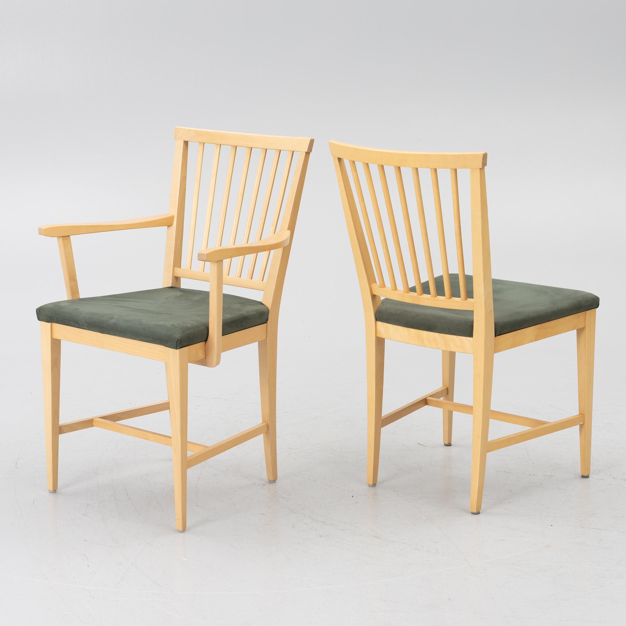 Carl Malmsten, Dining set, 6 pieces, “Vardags”, Stolab, 2002–13.