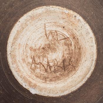 Francesca Mascitti-Lindh, A stoneware flower dish, signed FML Arabia.
