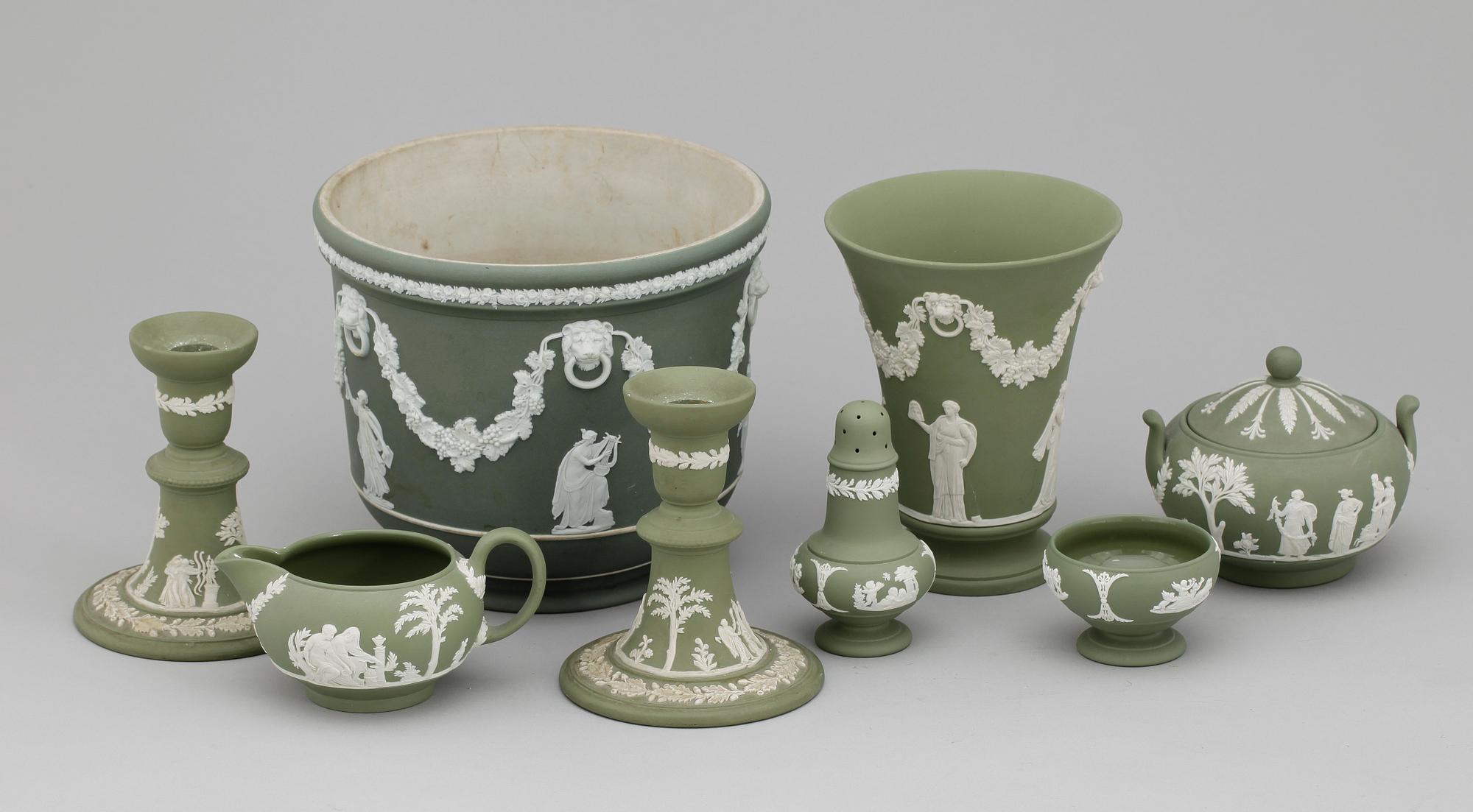 PARTI WEDGWOOD, 8 delar, 1900-talets första hälft.