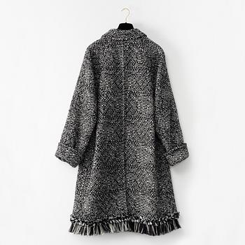 Chanel, a wool coat, french size 34.