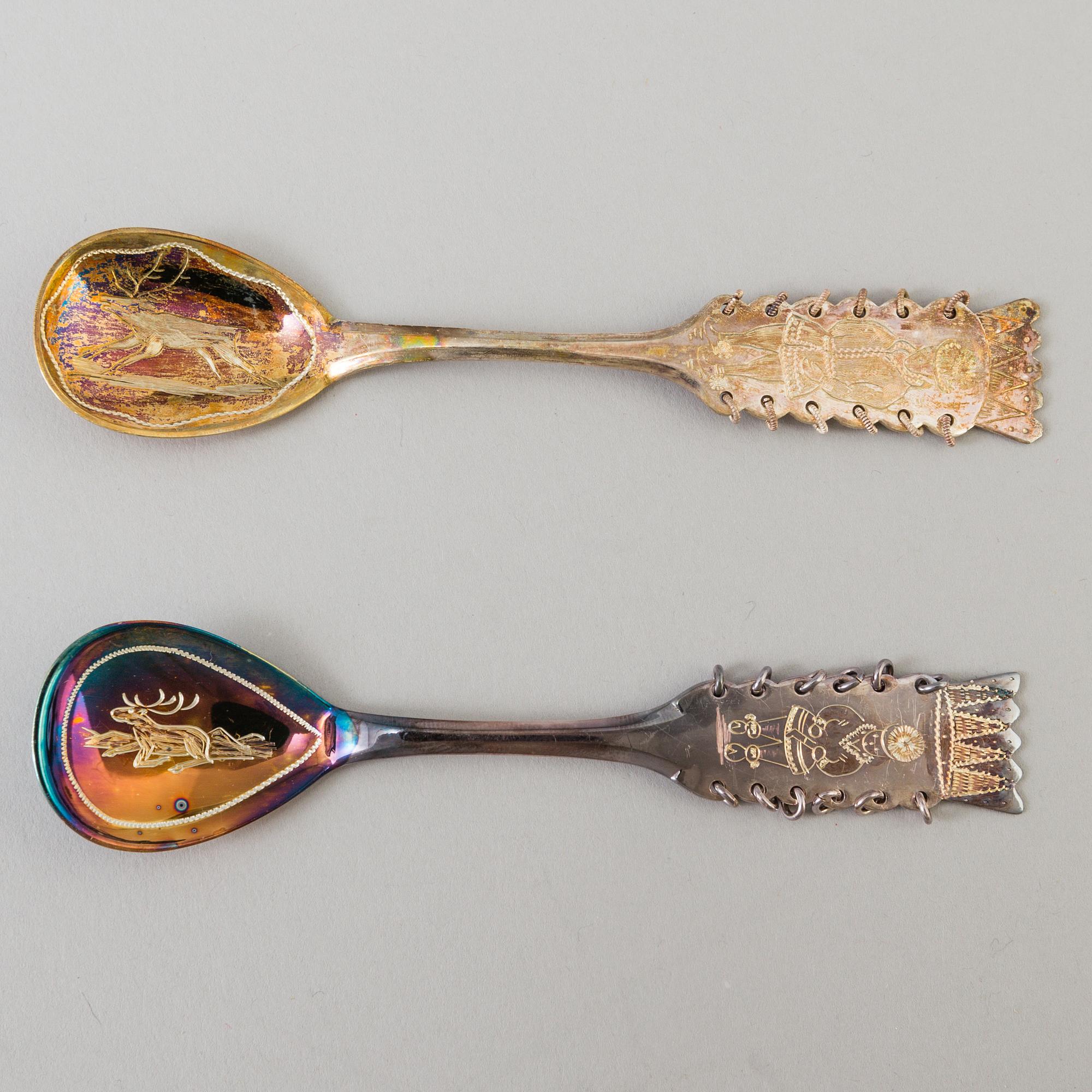A set of 12 COFFEESPOONS, similar, Boliden silver, 1960th. Weight 150 grams.
