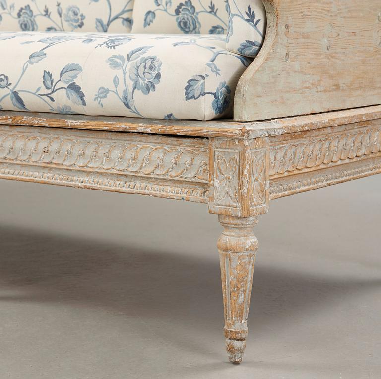 A Gustavian late 18th century sofa.