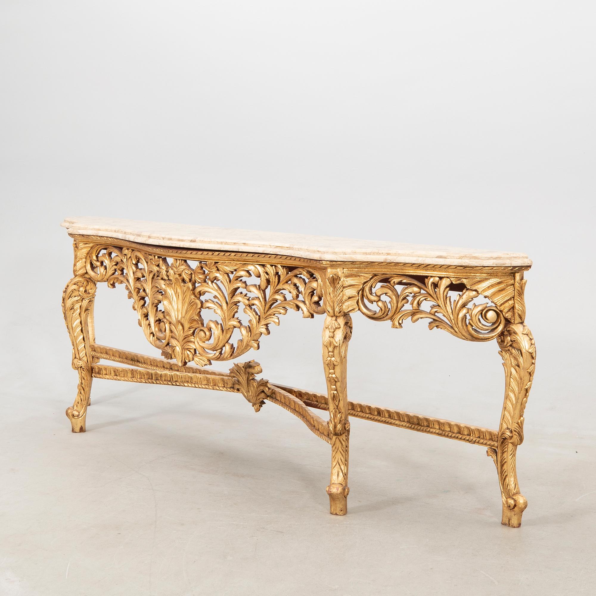 Konsolbord rokokostil 1900-talets andra hälft.