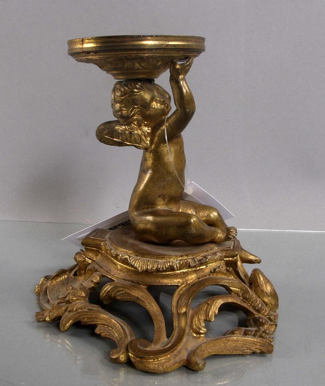 BORDSUPPSATS, brons, nyrokoko, 1800-tal.