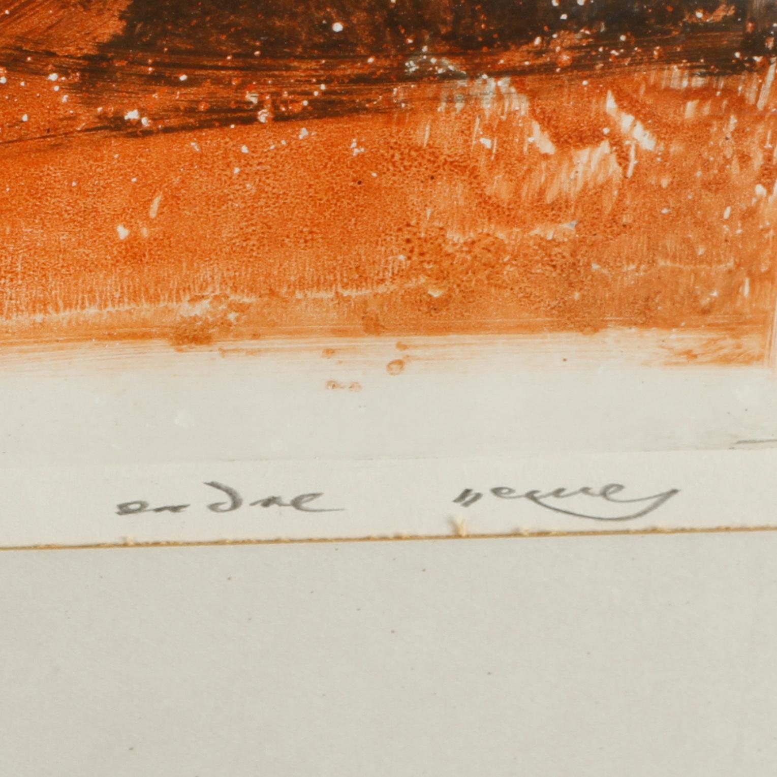 ENDRE NEMES, monotyp, signerad.