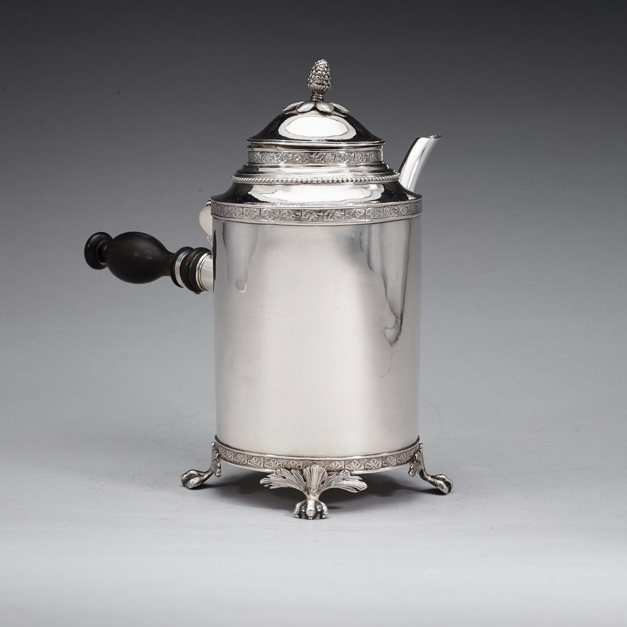 KAFFEKANNA, av Gustaf Hagström, Stockholm 1798. Gustaviansk.