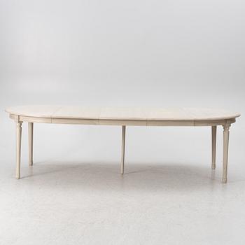 Matbord med 6 stolar, gustaviansk stil, K.A Roos,  Helsingborg, 1900-talets andra hälft.