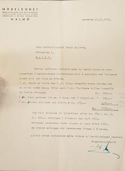 SKÄNKSKÅP, gustaviansk stil, 1900-tal.