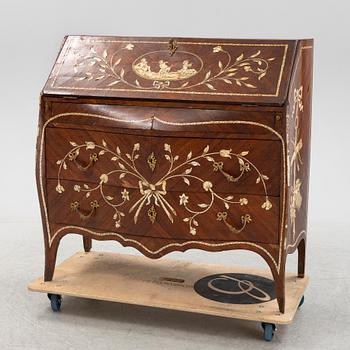 A rococo secretaire, 18th century.