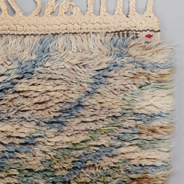 Barbro Nilsson, MATTO, "Marina, ljus", knotted pile, ca 227 x 151 cm, signed AB MMF BN.