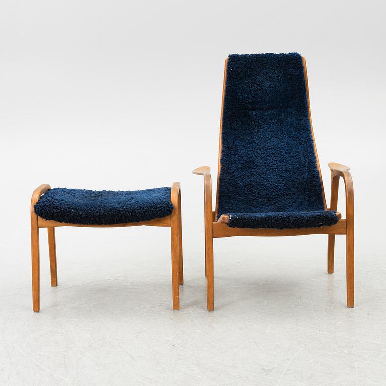 Yngve Ekström, a Swedese 'Lamino' armchair and foot-rest, Sweden, 2004.