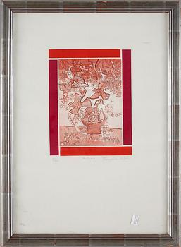 Françoise Gilot · FRANCOISE GILOT. Färgetsning. Sign o numr 2/100.