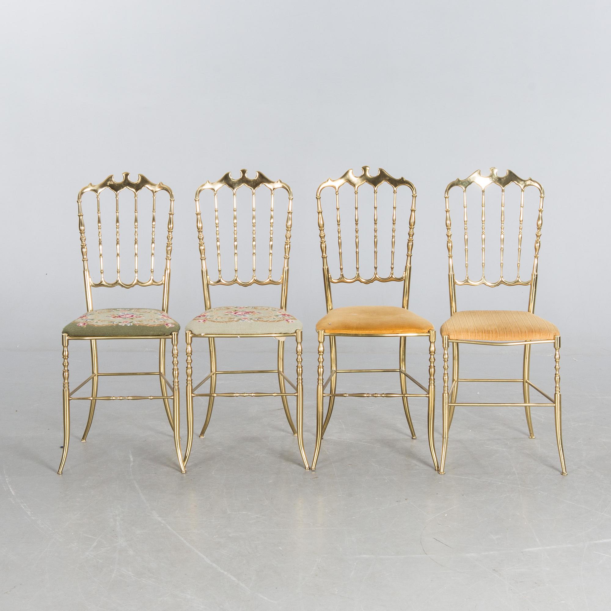 STOLAR, 4 st, Chiavari, Italien, 1900-talets mitt/andra hälft.