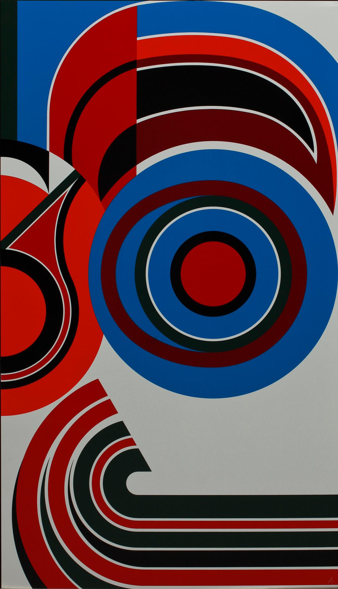 JEAN DEWASNE, serigrafier på metall, 6 st, numr 87/100.