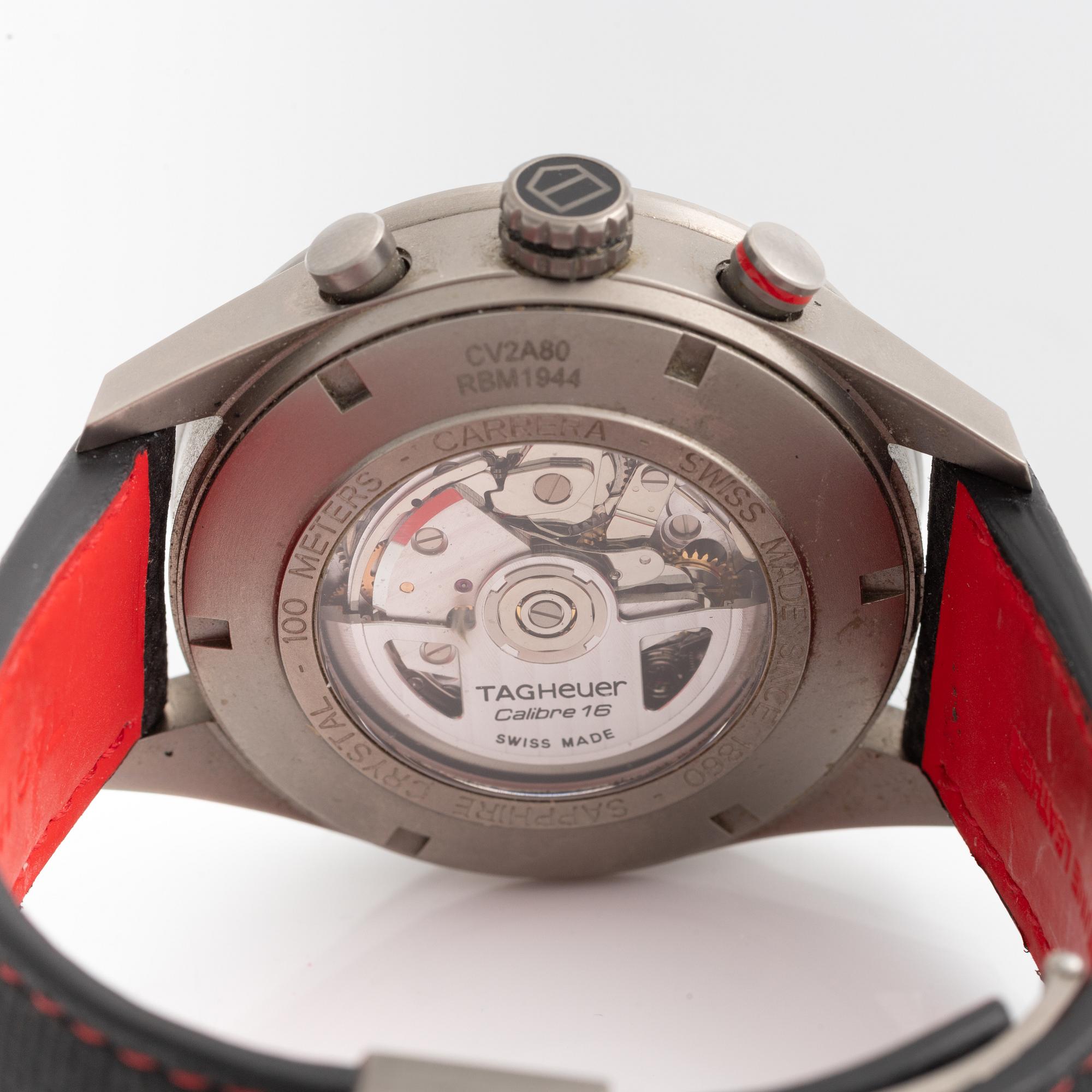TAG Heuer, Carrera, wristwatch, chronograph, 43 mm.